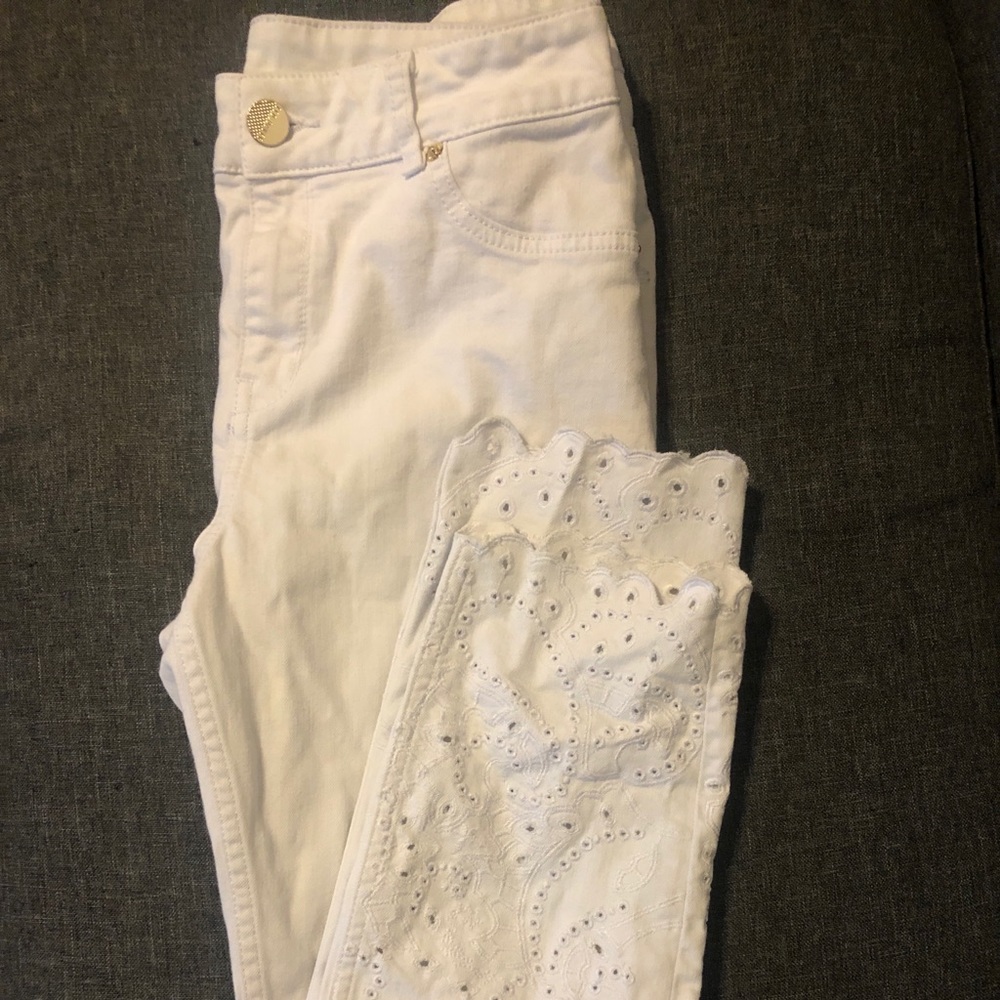 Ted Baker white cropped jeans size 28